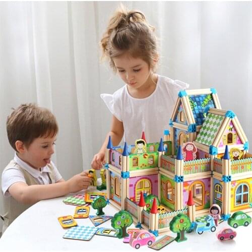 Baby Toys Large Size Wooden Block Creative Master Of Architecture Building Blocks Montessori Educational Toy Children Kid Gift