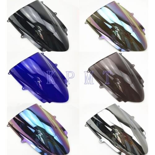 For Triumph Daytona 675 675R 2013-2017 2013 2014 2015 2016 2017 Motorcycle bike Black Windshield WindScreen Double Bubble