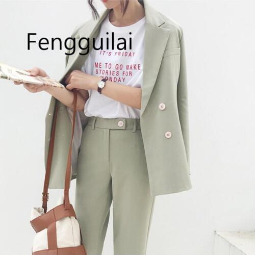 Fengguilai Women's Trouser Suits With A Jacket