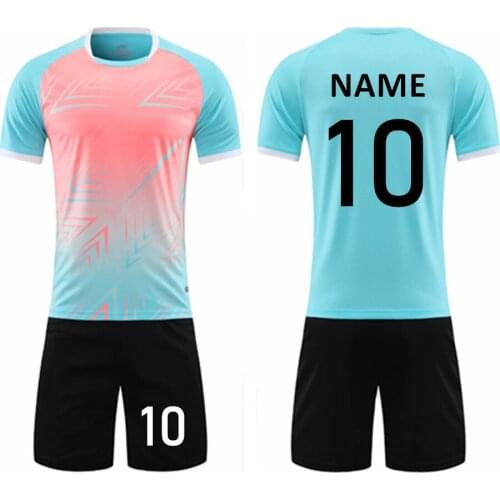 Kids Adult Soccer Jersey Set Women & Men Football Uniform Child Kit Soccer Training Suit Football Shirt Shorts Running Clothes