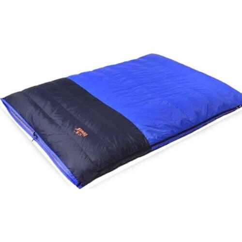 Hewolf High Quality 2 Person Use Split White Duck Down Filling High-Quality Thick Warm Down Double Sleeping Bags