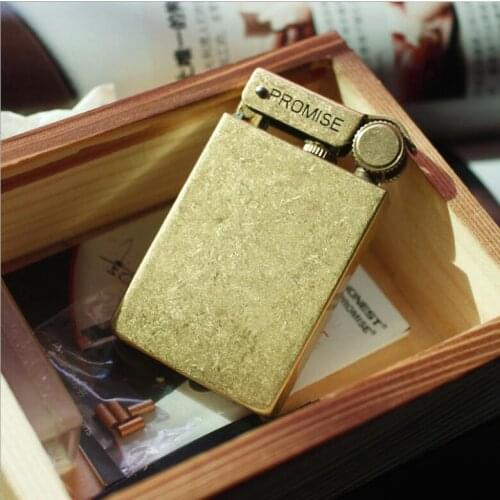 Promise 011 Kerosene Lighter Retro Pure Copper Personality Limited Edition Trench Collection Brass Gasoline Oil Lighter
