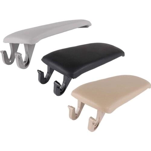 Leather Car Armrest Latch Cover For Audi A4 B6 B7 2002-2007 Center Console Arm Rest Storage Box Lid Cover Auto Accessories