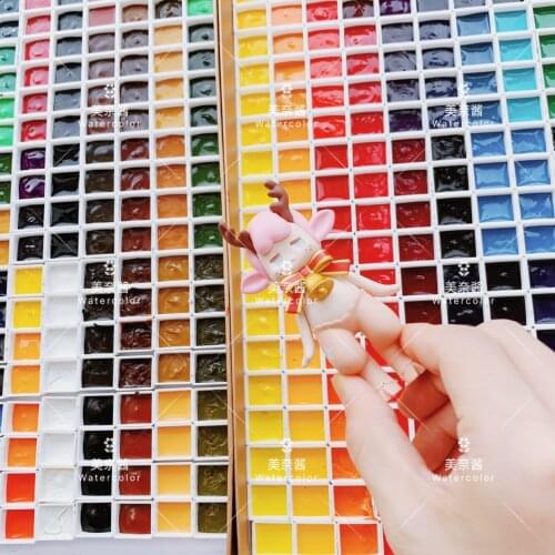 M.Graham WatercolorPaint Optional Color Half Pans Cobalt Turquoise Aquarela 97 Full Colors Set Of AcuarelasTrial Package