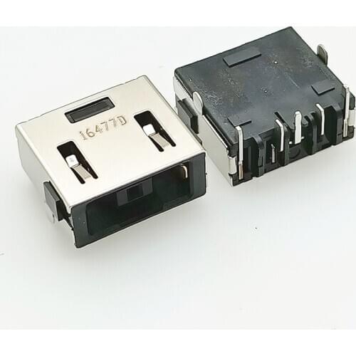 50pcs/Lot Lenovo Notebook Motherboard Square DC Power Interface Black Color Display Charging Port