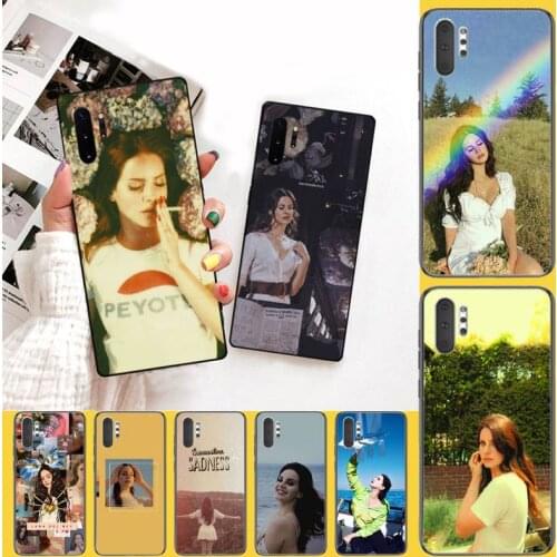 PENGHUWAN Lana Del Rey Soft black Phone Case for Samsung Note 3 4 5 7 8 9 10 pro M10 20 30