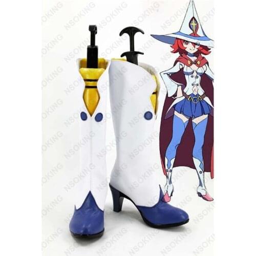 New Little Witch Academia Cosplay Shoes Ursula Callistis Shiny Chariot Anime Boots Tailor Made