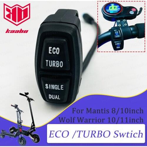2021Upgraded Swtich With Indicator Light ECO TURBO SINGLE DUAL Button For Mantis Wolf Warrior Electric Scooter Parts Accessories