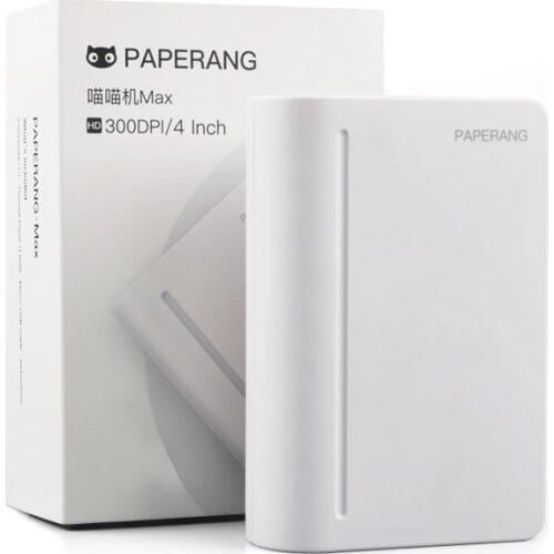 Paperang MAX 112mm Portable Thermal Bluetooth Printer Mini Pocket Photo Pictures Printer for Phone Machine IOS Android 2600mAh