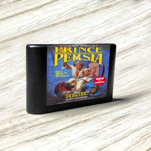 Prince of Persia - EUR Label Flashkit MD Electroless Gold PCB Card for Sega Genesis Megadrive Video Game Console