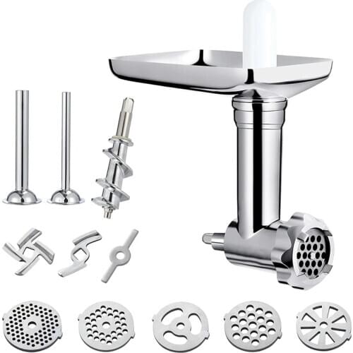 Durable Meat Grinder Accessories for KitchenAid Bench Mixers with Sausage Filling Tube/Food Processor Accessories