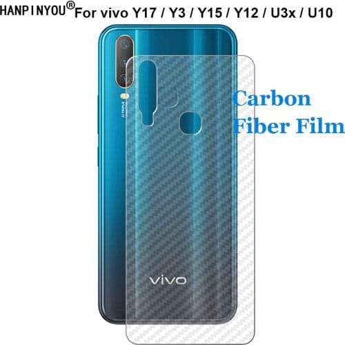 For vivo Y17 / Y3 / Y15 / Y12 / U3x / U10 3D Anti-fingerprint Transparent Ultra Thin Carbon Fiber Back Film Screen Protector