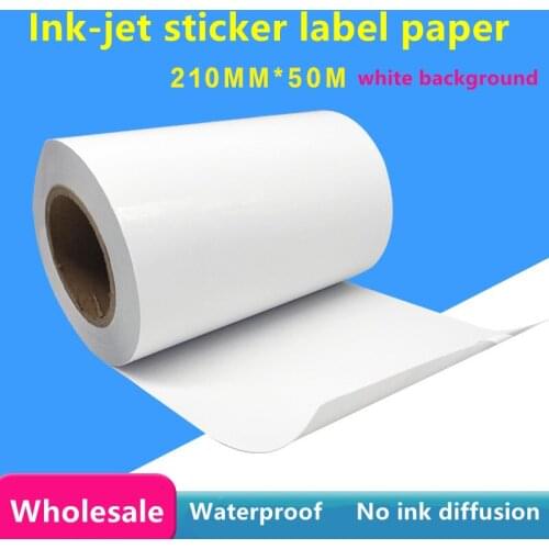 A4 Roll size Custom Logo Stickers Waterproof Adhesive Ink-jet Sticker Label Paper Suitable For Laser, Needle,Inkjet Printers