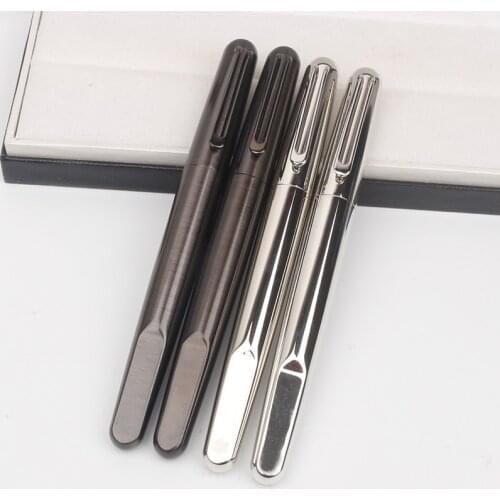 National RED M Roller Ball Pen Stainless Steel Signature Rollerball Fountain Pens with Magnetic Cap Stationary Supplies
