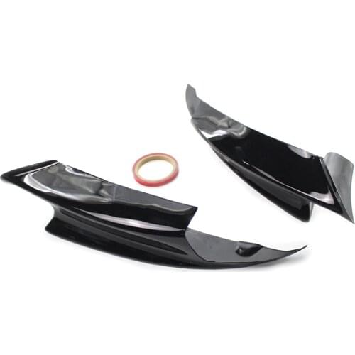 Front Bumper Splitters Lip Glossy Black Bumper Canard Lip Replacement for BMW E90 E92 E93 M3 2008-2013 Car Accessories