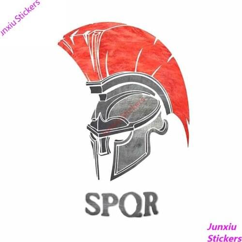 SPQR Rome Spartan Creative Car Sticker Creative Decal Suitable All Types of Vehicles DIY Exterior Waterproof Decoration KK13*9cm