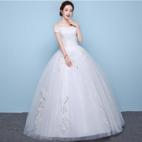 Plus Size Wedding Dress Ball Gowns Embroidery Bride Wedding Dress Bridal Ball Gowns Lace Up