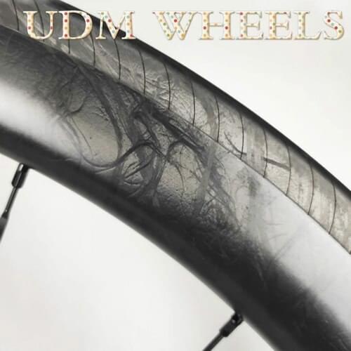 UDM Carbon-Wheels Clincher Tubular Tubeless 700C Wide 25mm Carbon-Wheels Bikes Road-Bike Aero-Spokes Rims