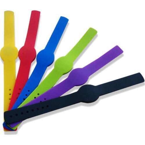 Sample order 125Khz EM4200 64bits R/O round watch type wristband bracelet silicone wristband
