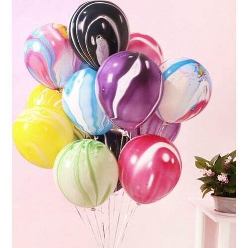 10/30pcs Marble Cloud Balloon Kid Birthday Party Decor Toys Agate Helium Air Latex Balloon Baby Shower Wedding Decorations Balls