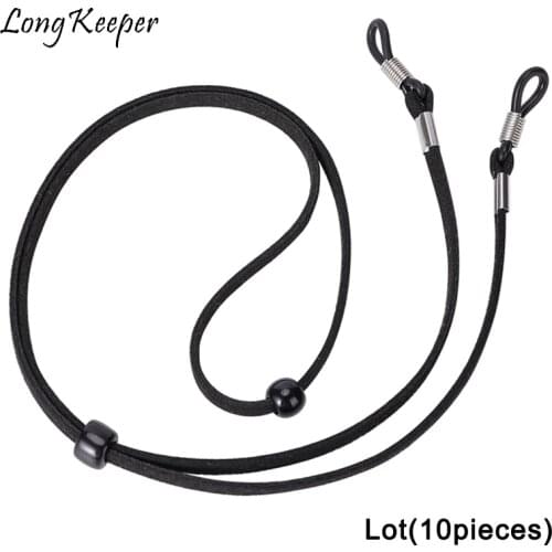10 PCS Glasses Rope Adjustable Eyewear Straps Sunglasses Chain Sports Lanyard Anti-Slip String Glasses Ropes Band Cord Holder