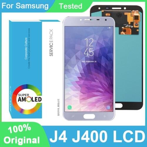 100% Original AMOLED 5.5'' Display For Samsung Galaxy J4 2018 J400 J400F/DS Full LCD Touch Screen Digitizer Repair Parts
