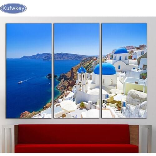 3pcs.5d diy Full square Diamond Painting Cross Stitch seaside scenery home decoration painting,Diamond Embroidery,Diamond mosaic