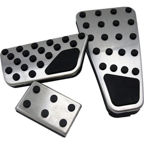 3Pcs Car Foot Rest Footrest Accelerator Fuel Gas Brake Pedal Pads Covers FOR 2009 -2018 Dodge Ram 1500 2500 3500 4500 5500