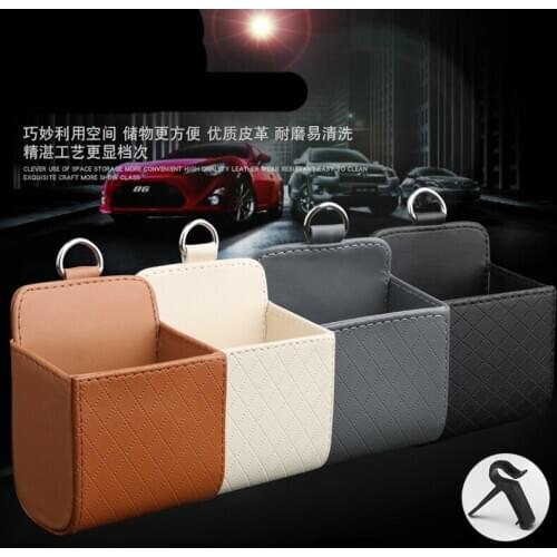 Car Air Vent Dashboard Tidy Hanging Leather Organizer Box for Opel Astra VAUXHALL MOKKA Zafira Insignia Vectra Antara