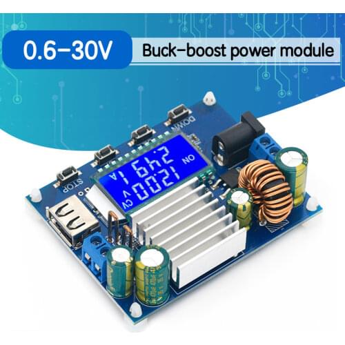 SK35Y DC DC Automatic Boost/Buck Converter CC CV Power Module 0.6-30V 4A 35W 5V 12V 24V Adjustable Regulated power supply