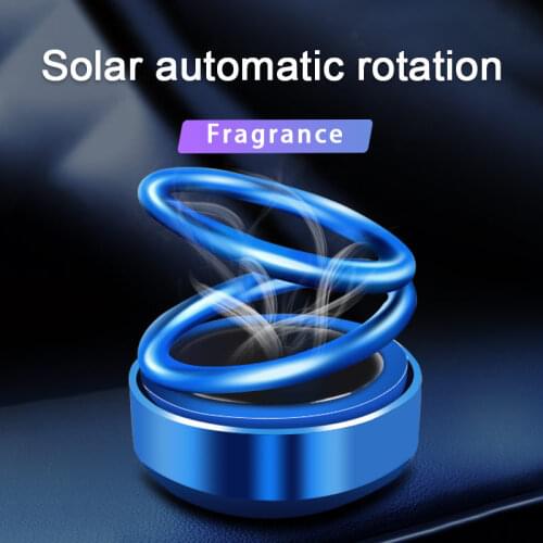 New Solar Auto-rotating Car Perfume Car Air Freshener Aromatherapy Car Interior Personality Creative Air Freshener