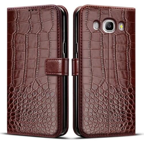 Wallet Flip Case For Samsung Galaxy J5 2016 J510 5.2" Cover Shockproof Magnetic Leather Stand Phone Protective Bag