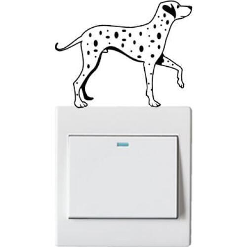 Dalmatian Dog Cartoon Animal Fashion Switch Stickers Vinyl Art Wall Stickers2SS0115