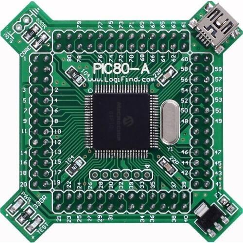 DsPIC Microcontroller Learning Development Board Core Board PIC80-A with DsPIC33FJ128MC708A