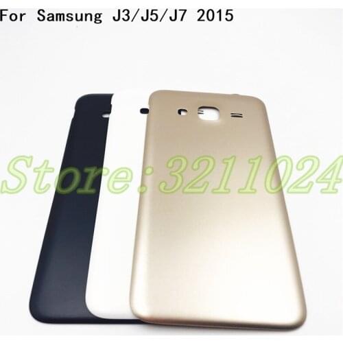 Good quality Rear J3 J5 J7 Back Battery Cover For Samsung Galaxy J300 J500 J700 2015 Battery Door Back Housing Case+Logo