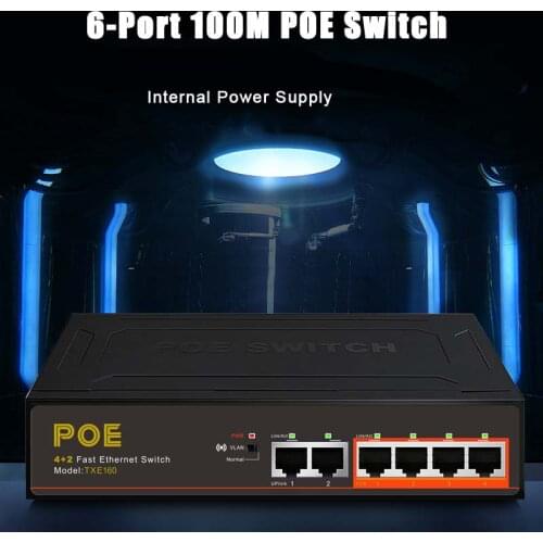 10 Ports POE 1000 Mbps Switchs Gigabit Switch 10/100/1000Mbps 8 POE Port+2Uplink Switcher with 52V2.3A120W Internal Power