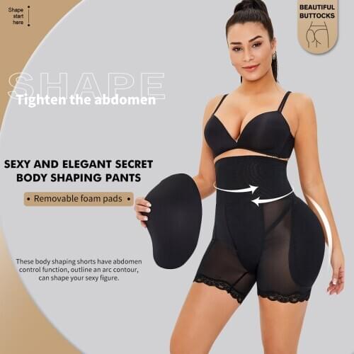 Body Shapewear Women Butt Padded Lifter Panties High Waist Trainer Underwear Hip Enhance Booty Shaper Slimming Sheath Belly 6XL