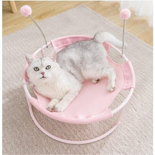 Cat Hammock Pet Bed Cat Recliner Shaker Breathable Mesh Cloth Removable And Washable Small Pet Cat Summer Bed Puppy Products