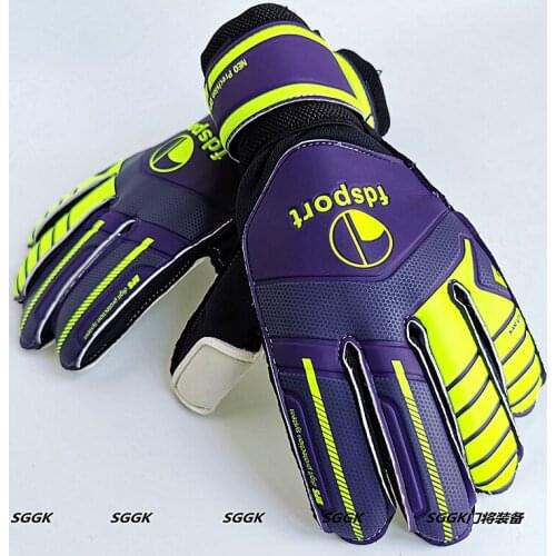Latex Professional Goalkeeper Gloves 2021 Finger Protection Football Match Gloves Men Kids Luva Goleiro Football Gloves ED50FG