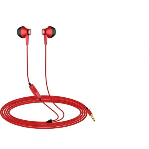 Metal in-ear wired half-earbud mobile phone universal headset