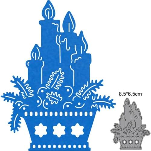 Metal Cutting Dies Cut Mold Christmas Candle Leafy Berry Decoration Scrapbook Paper Craft Knife Mould Blade Punch Stencils dies