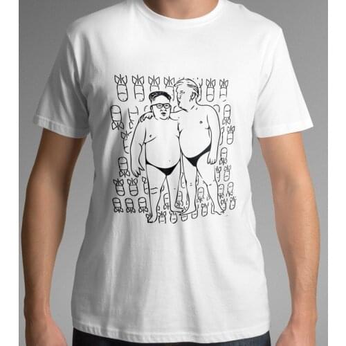 Donald Trump Hugging World Peace Make America Great Again Newest 2019 MenS Fashion Print Men Summer Style Personalized T Shirts