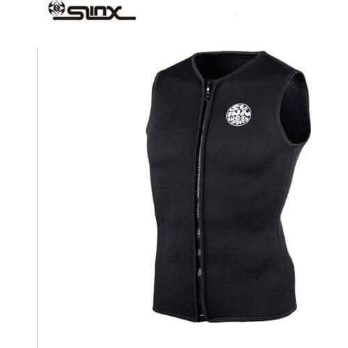 Mens Womens Wetsuits Top Premium Neoprene 3mm Zipper Diving Vest Sleeve Wet Suit for Scuba Dive Surf Swimming Sauna Sauna