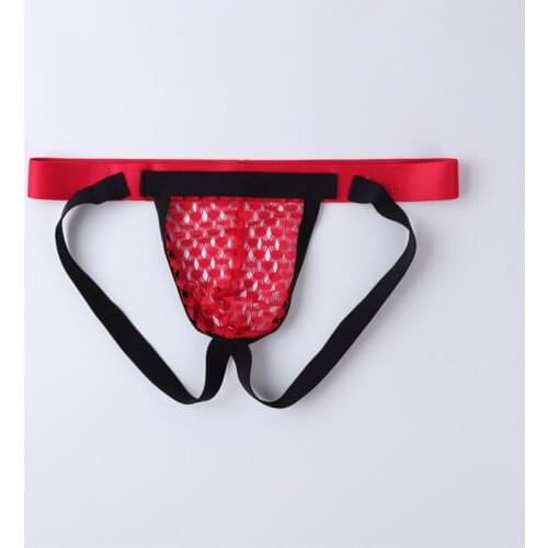 Mens Thongs Mesh Bikini Gay Lingerie Sexy Mens Lace Bikini Thong Briefs Slip Cotton Mens Underwear Double String Panties