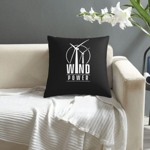 Turbine Mill Wind Power Wind Energy pillowcase printed cushion cover sofa waist pillow pillow cover