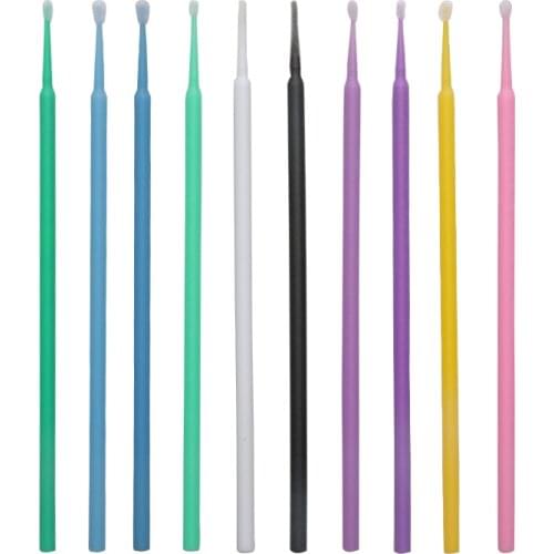 500pcs Colorful Micro Disposable Eyelash Extension Individual Applicators Mascara Brush For Women Eyes Make Up Tool Wholesale