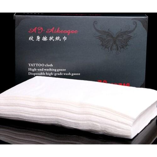 Tattoo special disposable wipe paper towel non-woven absorbent paper towel tattoo machine accessories tattoo cleaning paper