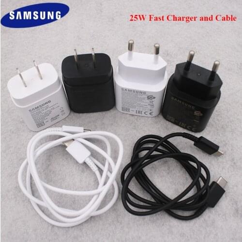 Original Samsung EP-TA800 Charger Super Fast Charging Wall Adapter 1/1.5/2M PD Type C Cable For Galaxy Note 10 20 S21 Ultra S10