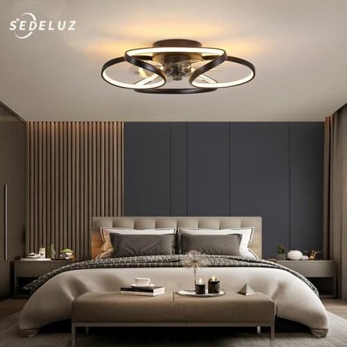 Simple and Decorative LED Ceiling Fan Light for Modern Bedroom Living Room Furniture Dining Room Ceiling Fan Brightness Lighting