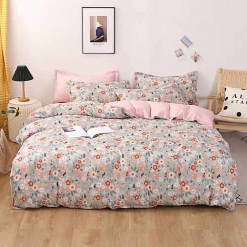 Pink Duvet Cover 220x240 Pillowcase 3Pcs,Little Daisy pattern Bedding Set,175x220 Quilt Cover,200x230 Queen King Blanket Cover